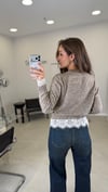 KOYU BEJ 1085 DANTEL DETAY HIRKA