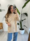 KOYU BEJ 2686 PUL DETAY SWEAT 