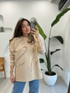 KOYU BEJ 2686 PUL DETAY SWEAT 