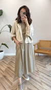 KOYU BEJ-HAKİ 2146 CEKET ELBİSE TAKIM