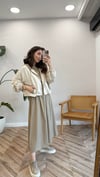 KOYU BEJ-HAKİ 2146 CEKET ELBİSE TAKIM