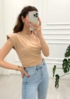 KOYU BEJ VATKALI TİŞÖRT
