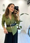 KOYU HAKİ 31053 TÜL ETEK BLAZER TAKIM 