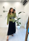 KOYU HAKİ 31053 TÜL ETEK BLAZER TAKIM 