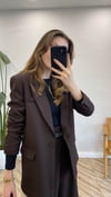 KOYU KAHVE 0873 BLAZER CEKET