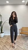 KOYU KAHVE 1085 KEMERLİ PANTOLON 