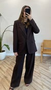 KOYU KAHVE 1262 KEMERLİ PANTOLON