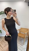 KOYU KAHVE 1381 YIRTMAÇ DETAY ELBİSE 