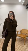 KOYU KAHVE 2269 ZIMBA DETAY TAKIM 