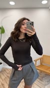 KOYU KAHVE 2319 UZUN KOL TİŞÖRT