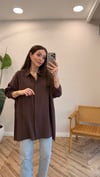 KOYU KAHVE 3001 GÖMLEK 