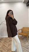 KOYU KAHVE 3188 BÜZGÜLÜ SWEAT