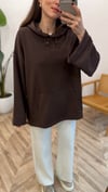 KOYU KAHVE 3188 BÜZGÜLÜ SWEAT