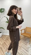 KOYU KAHVE 4833 YANLARI ÇITÇIT TAKIM 