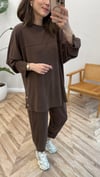 KOYU KAHVE 4833 YANLARI ÇITÇIT TAKIM 