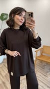 KOYU KAHVE 5078 NAKIŞ-TAŞ DETAY TAKIM 