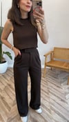 KOYU KAHVE 6301 PANTOLON