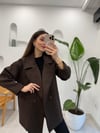 KOYU KAHVE 9252 BALIK SIRTI KABAN 