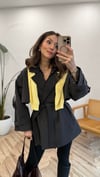 KOYU KAHVE 9580 KISA TRENÇKOT 