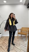KOYU KAHVE 9580 KISA TRENÇKOT 