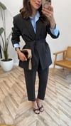 KOYU KAHVE 9597 CEKET PANTOLON TAKIM