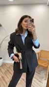 KOYU KAHVE 9597 CEKET PANTOLON TAKIM