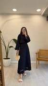 KOYU LACİVERT 2973 NAKIŞ DETAY TAKIM 