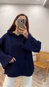 KOYU LACİVERT 3188 BÜZGÜLÜ SWEAT