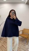 KOYU LACİVERT 3188 BÜZGÜLÜ SWEAT