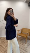 KOYU LACİVERT 3188 BÜZGÜLÜ SWEAT