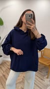 KOYU LACİVERT 3188 BÜZGÜLÜ SWEAT