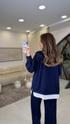 KOYU LACİVERT 3512 KAPÜŞONLU TAKIM 
