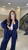KOYU LACİVERT 3538 DİK YAKA GARNİ TAKIM 