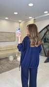 KOYU LACİVERT 3538 DİK YAKA GARNİ TAKIM 