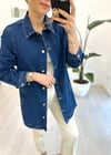 KOYU MAVİ 31149 TAŞLI CEKET