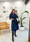 KOYU MAVİ 7157 DENİM ELBİSE