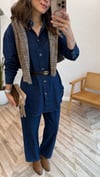 KOYU MAVİ  7402 DENİM PANTOLON TAKIM 