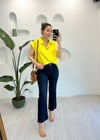 KOYU MAVİ FLARE PAÇA JEAN