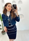 KOYU MAVİ KOT CEKET