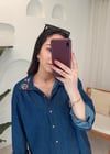 KOYU MAVİ TENCEL GÖMLEK