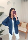 KOYU MAVİ TENCEL GÖMLEK