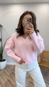 KOYU PEMBE 0645 V YAKA KAZAK 