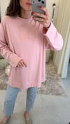 KOYU PUDRA 7523 BASKILI SWEATSHİRT 