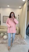 KOYU PUDRA 7523 BASKILI SWEATSHİRT 