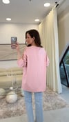 KOYU PUDRA 7523 BASKILI SWEATSHİRT 