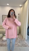 KOYU PUDRA 7523 BASKILI SWEATSHİRT 