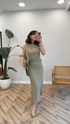 KOYU VİZON 3269 TOKALI ELBİSE 