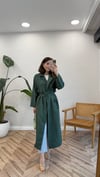 KOYU YEŞİL 8112 BELDEN KUŞAKLI KAP 