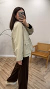 KREM 0213 KADİFE YAKA MONT 