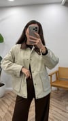 KREM 0213 KADİFE YAKA MONT 